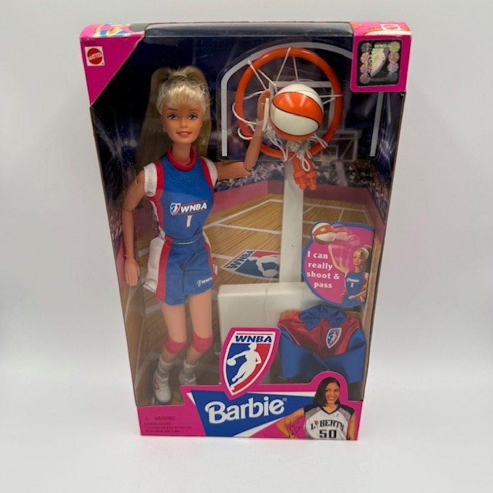 Mattel WNBA Barbie Doll 1998 Rebecca Lobo Basketball Set Vintage NIB